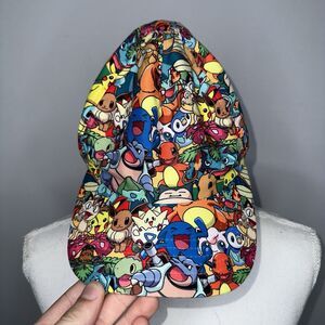 Pokemon Retro Original 150 Pokemon All Over Print SnapBack Hat One Size